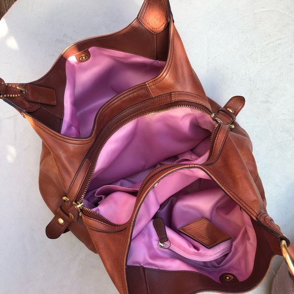 COPY - COPY - Coach Madison Maggie 3 compartment Brown Tan Large Hobo Bag - Picture 13 of 13